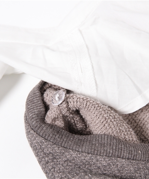 Kastane（カスタネ）の「【Kastane】重ね着風とび裏毛ワンピース（ワンピース・レディース・キャメル/レッド/チャコールグレー・FREE）」の6枚目の写真