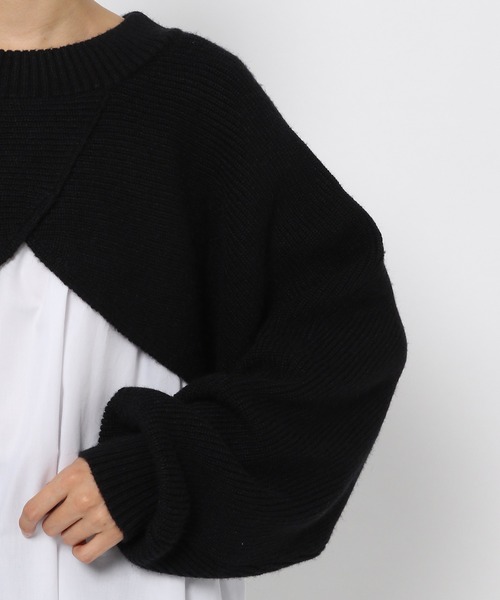 PAGEBOY（ページボーイ）の「レイヤードニットプルオーバー（ニット/セーター・レディース・ブラック/アクア/ホワイト・FREE）」の22枚目の写真