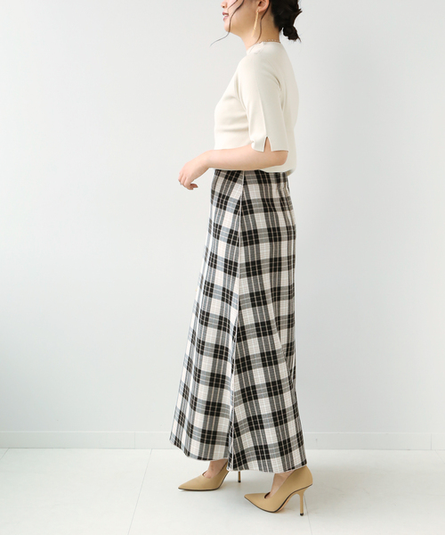 Simplicite（サンプリシテ）の「《追加》リバーシブルチェック スカート◆（スカート・レディース・ベージュ/ブルー/ブラック・FREE）」の19枚目の写真