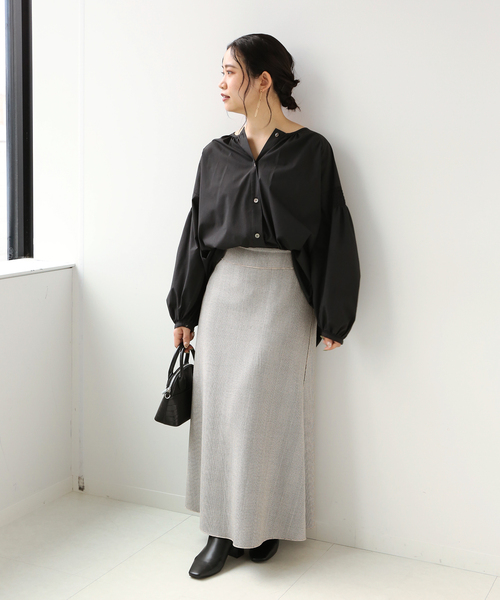 Simplicite（サンプリシテ）の「《追加》リバーシブルチェック スカート◆（スカート・レディース・ベージュ/ブルー/ブラック・FREE）」の13枚目の写真