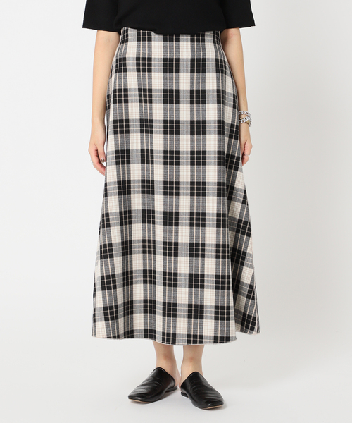 Simplicite（サンプリシテ）の「《追加》リバーシブルチェック スカート◆（スカート・レディース・ベージュ/ブルー/ブラック・FREE）」の12枚目の写真