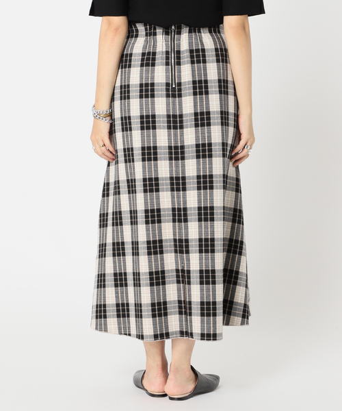 Simplicite（サンプリシテ）の「《追加》リバーシブルチェック スカート◆（スカート・レディース・ベージュ/ブルー/ブラック・FREE）」の10枚目の写真