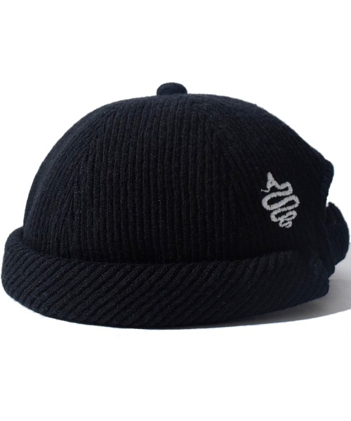 ALDIES（アールディーズ）の「Knitting Roll Cap / ニッティングロールキャップ（キャップ・メンズ・ブラック/グリーン/バーガンディー/ネイビー・FREE）」の5枚目の写真