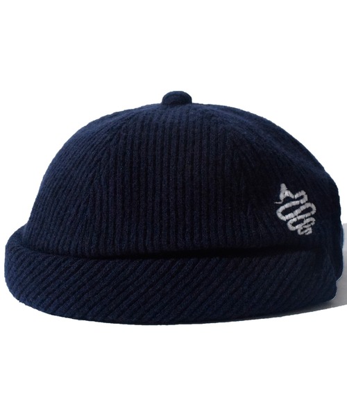 ALDIES（アールディーズ）の「Knitting Roll Cap / ニッティングロールキャップ（キャップ・メンズ・ブラック/グリーン/バーガンディー/ネイビー・FREE）」の7枚目の写真