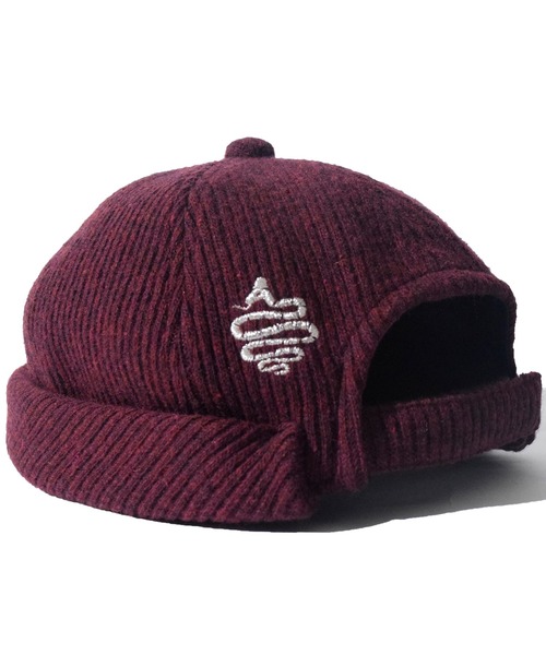 ALDIES（アールディーズ）の「Knitting Roll Cap / ニッティングロールキャップ（キャップ・メンズ・ブラック/グリーン/バーガンディー/ネイビー・FREE）」の8枚目の写真