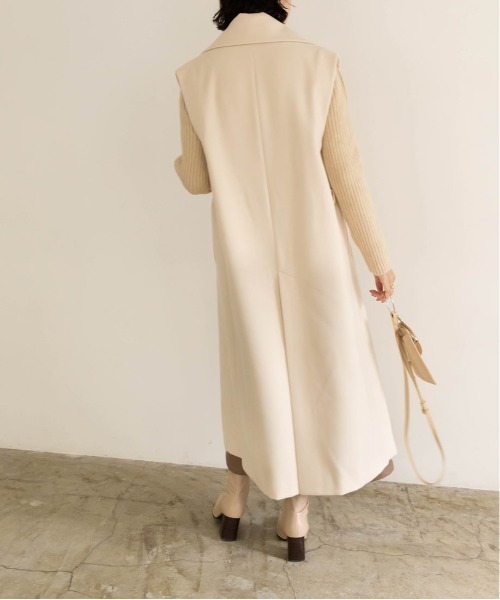 RANDA（ランダ）の「ウールライクノースリーブロングコート（その他アウター・レディース・グレイッシュベージュ/クリーム/グリーン・0/1）」の18枚目の写真