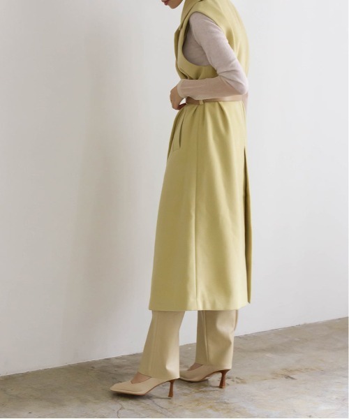 RANDA（ランダ）の「ウールライクノースリーブロングコート（その他アウター・レディース・グレイッシュベージュ/クリーム/グリーン・0/1）」の13枚目の写真