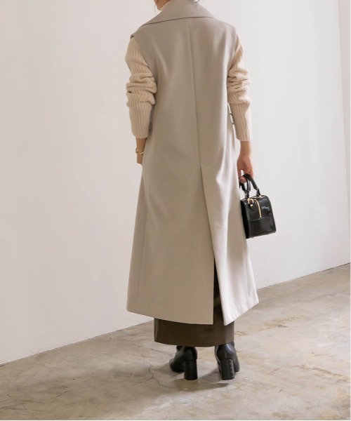 RANDA（ランダ）の「ウールライクノースリーブロングコート（その他アウター・レディース・グレイッシュベージュ/クリーム/グリーン・0/1）」の15枚目の写真