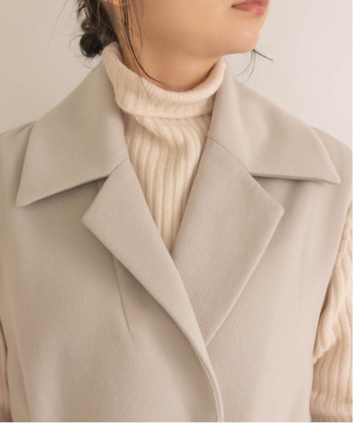 RANDA（ランダ）の「ウールライクノースリーブロングコート（その他アウター・レディース・グレイッシュベージュ/クリーム/グリーン・0/1）」の17枚目の写真