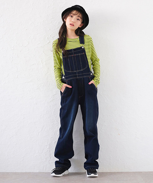 by LOVEiT（バイラビット）の「オーバーオール（サロペット/オーバーオール・キッズ・ネイビー/ブラック/アイボリー・120cm/150cm/160cm）」の3枚目の写真