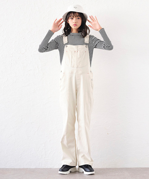 by LOVEiT（バイラビット）の「オーバーオール（サロペット/オーバーオール・キッズ・ネイビー/ブラック/アイボリー・120cm/150cm/160cm）」の2枚目の写真