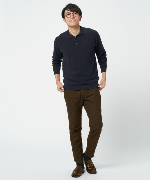 TOKYO SHIRTS（トウキョウシャツ）の「長袖ニットポロシャツ