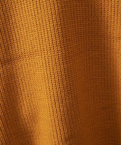 MYSELF ABAHOUSE(マイセルフアバハウス)の「畦編み ルーズ シルエット オーバーサイズ カーディガン(カーディガン/ボレロ・メンズ・ベージュ/イエロー/サックスブルー/ブラック・46/48)」の7枚目の写真