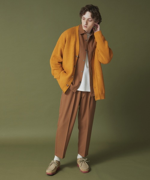 MYSELF ABAHOUSE(マイセルフアバハウス)の「畦編み ルーズ シルエット オーバーサイズ カーディガン(カーディガン/ボレロ・メンズ・ベージュ/イエロー/サックスブルー/ブラック・46/48)」の17枚目の写真