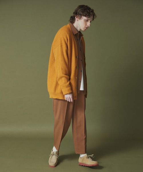 MYSELF ABAHOUSE(マイセルフアバハウス)の「畦編み ルーズ シルエット オーバーサイズ カーディガン(カーディガン/ボレロ・メンズ・ベージュ/イエロー/サックスブルー/ブラック・46/48)」の20枚目の写真