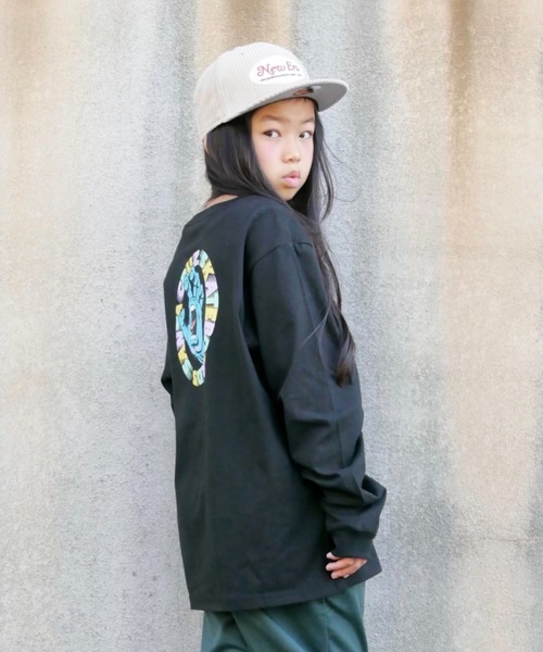 ムラサキスポーツ by 花音（ムラサキスポーツバイカノン）の「花音ｘムラサキスポーツ SANTACRUZ/サンタクルーズ キッズ バックプリントロンT 21A622-42（Tシャツ/カットソー・キッズ・ブラック/ホワイト/ベージュ・130cm/150cm/140cm/160cm）」の2枚目の写真