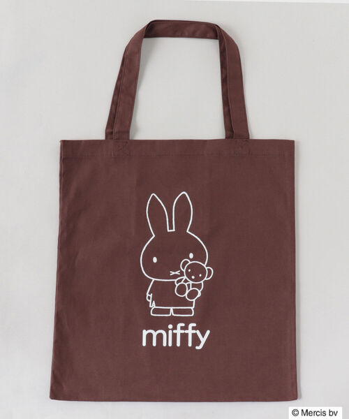 FREDY&GLOSTER（フレディアンドグロスター）の「miffy bag/ミッフィーバッグ（トートバッグ・レディース・ブラウン/アイボリー/ライトパープル・FREE）」の2枚目の写真