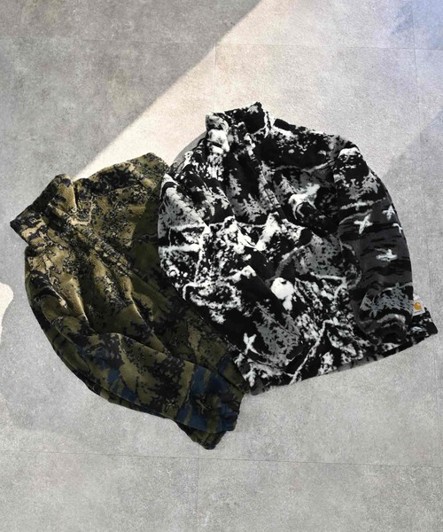 Carhartt WIP（カーハートダブリューアイピー）の「Carhartt WIP カーハート ワークインプログレス ハイプレインズ ボアフリース ジャケット（ブルゾン・メンズ・ブラック/カーキ・S/M/L）」の11枚目の写真