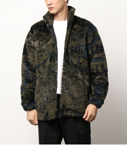 Carhartt WIP（カーハートダブリューアイピー）の「Carhartt WIP カーハート ワークインプログレス ハイプレインズ ボアフリース ジャケット（ブルゾン・メンズ・ブラック/カーキ・S/M/L）」の15枚目の写真