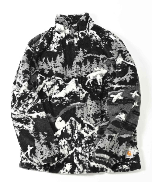 Carhartt WIP（カーハートダブリューアイピー）の「Carhartt WIP カーハート ワークインプログレス ハイプレインズ ボアフリース ジャケット（ブルゾン・メンズ・ブラック/カーキ・S/M/L）」の22枚目の写真