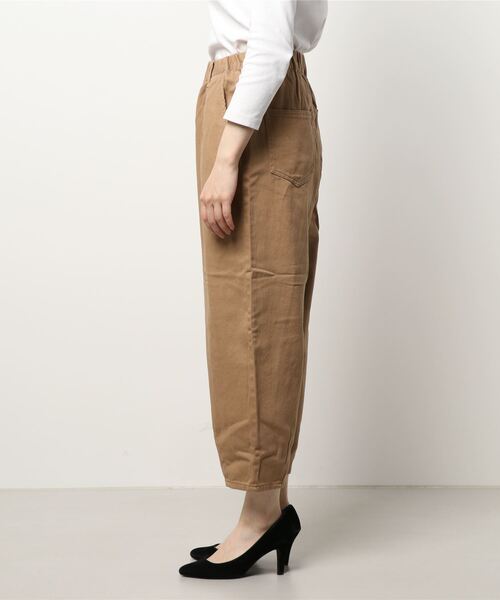 Samansa Mos2（サマンサ モスモス）の「カツラギ裏起毛ベーグルパンツ（その他パンツ・レディース・ベージュ/パープル/グリーン/キナリ・ﾌﾘ-）」の9枚目の写真