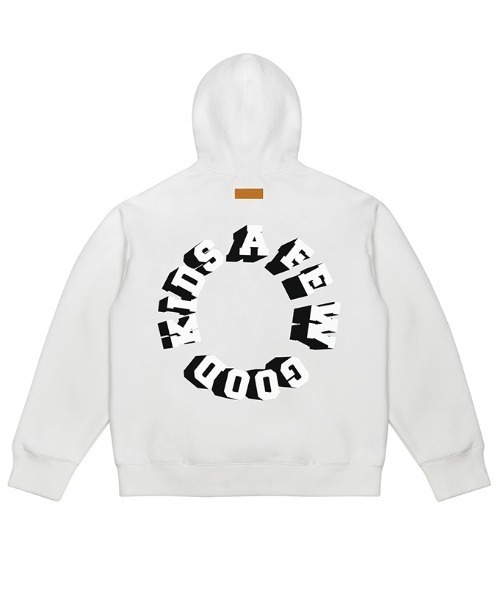 A FEW GOOD KIDS(ア フュー グッド キッズ)の「A'GEM/9 × .kom『A FEW GOOD KIDS/ア フュー グッド キッズ』3D LOGO HOODIE/裏起毛 3Dロゴ プルオーバーパーカー(パーカー・メンズ・ホワイト/ブラック/ブルー・XL)」の10枚目の写真