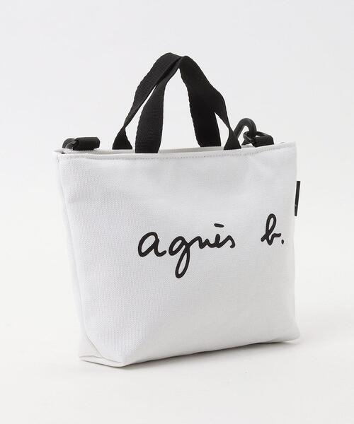 agnes b.（アニエスベー）の「S137 E SAC ロゴハンドバッグ（ハンドバッグ・キッズ・ホワイト・UNI）」の2枚目の写真