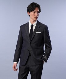 トミー様 タケオキクチ スーツ Super100's ウール 高級 黒 S TAKEO KIKUCHI（タケオキクチ）の「◇ウールデニム スーツ（スーツ