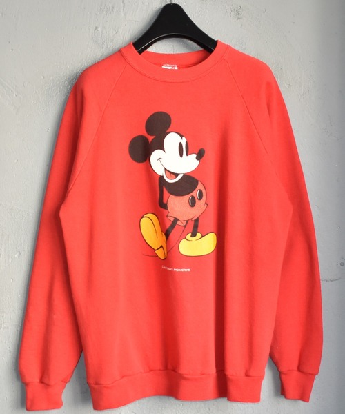 Mickey Mouse ミッキーマウス のファッション トップス クルーネックスウェット スウェット スウェット ヴィンテージ古着 Mickey ミッキー Mickey ミッキー 80 S