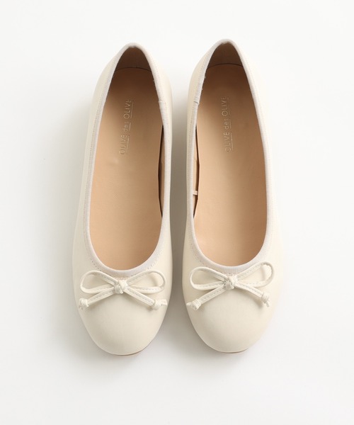 OLIVE des OLIVE（オリーブデオリーブ）の「春色バレーシューズ（バレエシューズ・レディース・ゴールド/オフホワイト/ホワイト/ピンク・MEDIUM/SMALL/LARGE）」の9枚目の写真