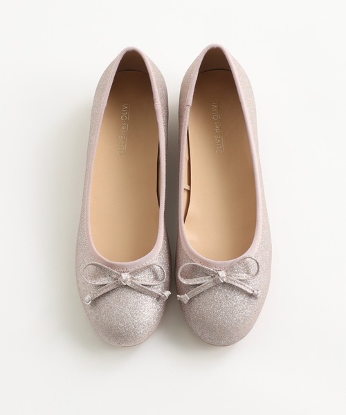 OLIVE des OLIVE（オリーブデオリーブ）の「春色バレーシューズ（バレエシューズ・レディース・ゴールド/オフホワイト/ホワイト/ピンク・MEDIUM/SMALL/LARGE）」の5枚目の写真