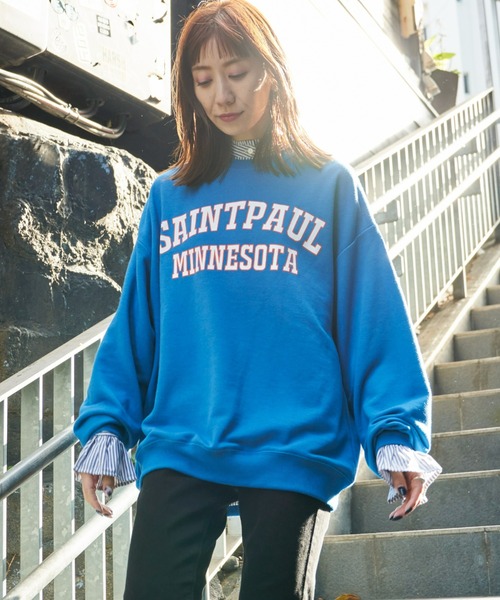 Auntie Rosa Holiday(アンティローザホリデー)の「フリルスタンドブラウス(シャツ/ブラウス・レディース・ネイビー/オフホワイト・FREE)」の8枚目の写真