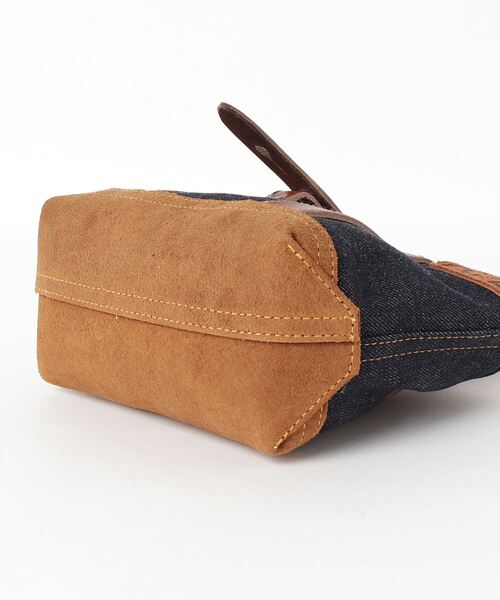 RRL（ダブル アール エル）の「ミニ レザートリム デニム トート