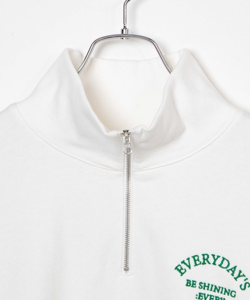 WEGO（ウィゴー）の「WEGO/オーバーサイズハーフジップスウェット（スウェット・レディース・ホワイト/ブルー/オートミール・FREE）」の20枚目の写真