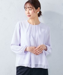 フロントタックシフォンTブラウス