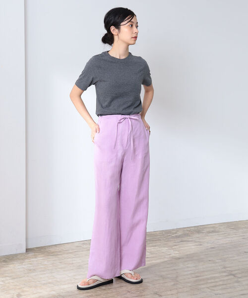 Demi-Luxe BEAMS（デミルクス ビームス）の「AK＋1 / ソフトコットン Tシャツ（Tシャツ/カットソー・レディース・ホワイト/グレー/ブラック・ONE SIZE）」の10枚目の写真