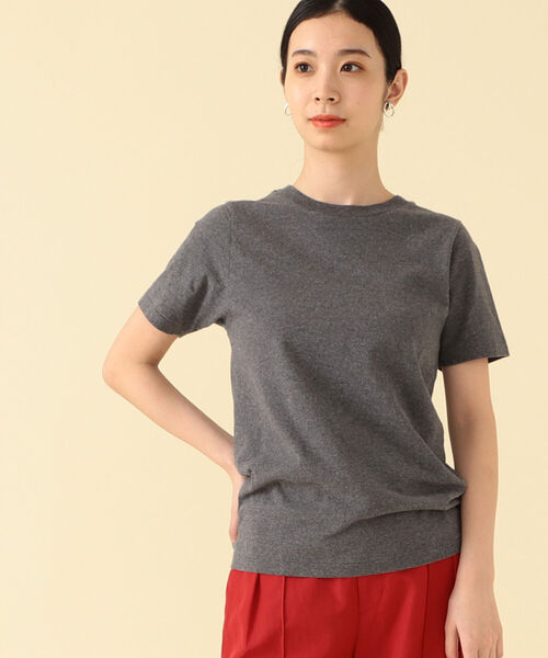 Demi-Luxe BEAMS（デミルクス ビームス）の「AK＋1 / ソフトコットン Tシャツ（Tシャツ/カットソー・レディース・ホワイト/グレー/ブラック・ONE SIZE）」の11枚目の写真