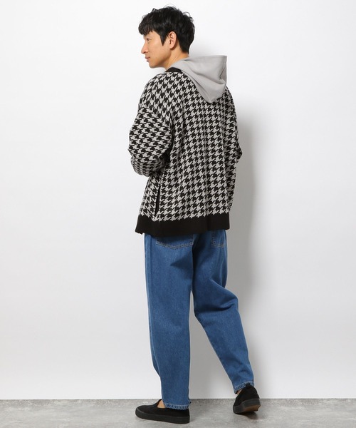 LAKOLE（ラコレ）の「ジャカードニットカーディガン / 263669（カーディガン/ボレロ・メンズ・ネイビー/アイボリー/ブラック・MEDIUM/LARGE）」の5枚目の写真