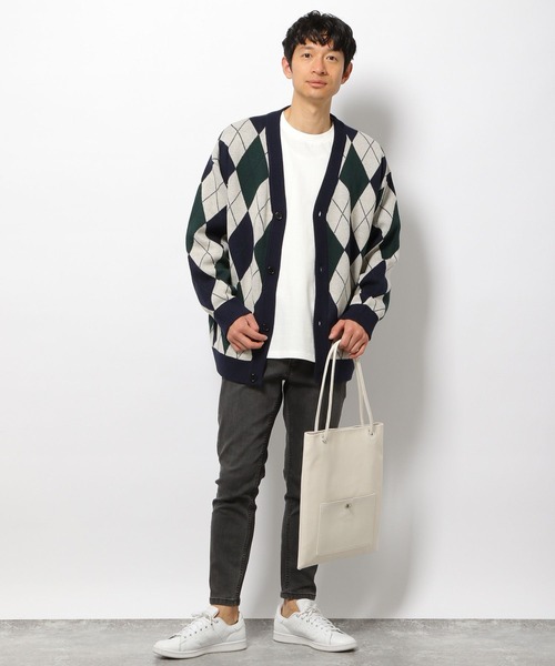 LAKOLE（ラコレ）の「ジャカードニットカーディガン / 263669（カーディガン/ボレロ・メンズ・ネイビー/アイボリー/ブラック・MEDIUM/LARGE）」の8枚目の写真
