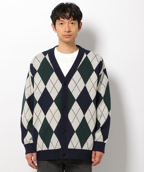 LAKOLE（ラコレ）の「ジャカードニットカーディガン / 263669（カーディガン/ボレロ・メンズ・ネイビー/アイボリー/ブラック・MEDIUM/LARGE）」の10枚目の写真