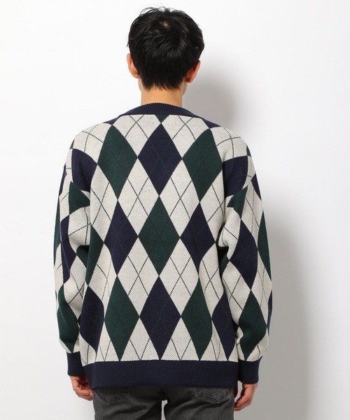 LAKOLE（ラコレ）の「ジャカードニットカーディガン / 263669（カーディガン/ボレロ・メンズ・ネイビー/アイボリー/ブラック・MEDIUM/LARGE）」の12枚目の写真