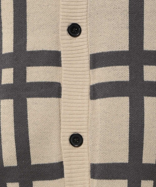 LAKOLE（ラコレ）の「ジャカードニットカーディガン / 263669（カーディガン/ボレロ・メンズ・ネイビー/アイボリー/ブラック・MEDIUM/LARGE）」の19枚目の写真