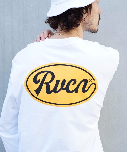 RVCA（ルーカ）の「RVCA メンズ  MUD FLAPP LT ロングスリーブＴシャツ【2022年春夏モデル】/ルーカバックプリント長袖ロンT（Tシャツ/カットソー・メンズ・ホワイト/ブラック/オリーブ/レッド系その他・SMALL/MEDIUM/LARGE）」の2枚目の写真