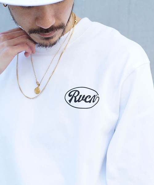 RVCA（ルーカ）の「RVCA メンズ  MUD FLAPP LT ロングスリーブＴシャツ【2022年春夏モデル】/ルーカバックプリント長袖ロンT（Tシャツ/カットソー・メンズ・ホワイト/ブラック/オリーブ/レッド系その他・SMALL/MEDIUM/LARGE）」の19枚目の写真