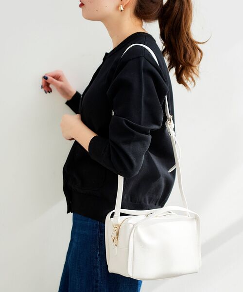 le.coeur blanc（ルクールブラン）の「シュリンク2WAYショルダー（ショルダーバッグ・レディース・ホワイト/サックスブルー・FREE）」の4枚目の写真