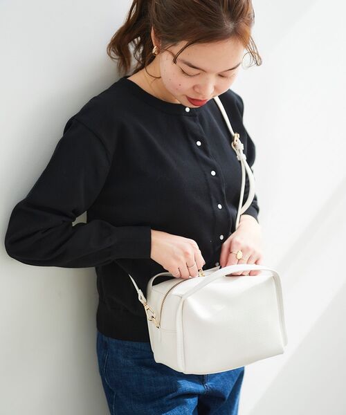 le.coeur blanc（ルクールブラン）の「シュリンク2WAYショルダー（ショルダーバッグ・レディース・ホワイト/サックスブルー・FREE）」の7枚目の写真