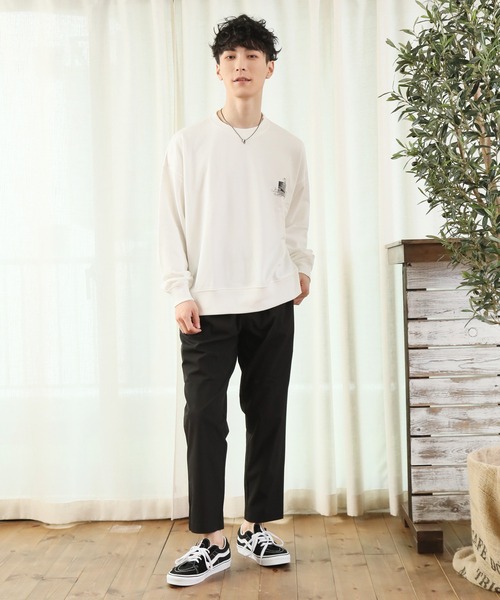 TopIsm（トップイズム）の「【2022】バックフォトプリント スウェット（スウェット・メンズ・ブラック/オフホワイト/スモークピンク・M/L）」の12枚目の写真