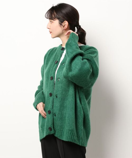 カーディガン /Bling leads/モヘアタッチニットシャツカーディガン レディース メンズ Bling Leads カーディガン leadsモヘアタッチニットシャツ