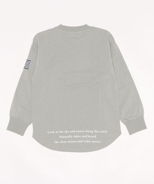 UNDERWRAPS（アンダーラップス）の「【KID’S】バリエーション刺繍ロンT(M3)（Tシャツ/カットソー・キッズ・ホワイト/ブラック/グリーン系その他2/ダークグレー/チャコールグレー/グリーン系その他/ブラック系その他2/ライトグレー/ベージュ系その他/ベージュ/ホワイト系その他3/ホワイト系その他4/ネイビー系2/ホワイト系その他2・160/150/140/130/120）」の17枚目の写真