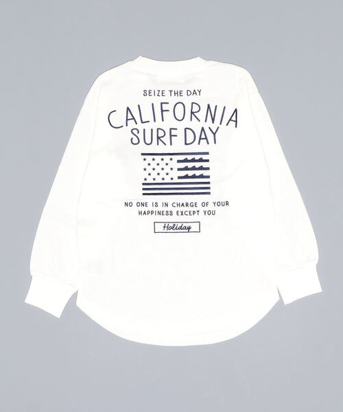 UNDERWRAPS（アンダーラップス）の「【KID’S】バリエーション刺繍ロンT(M3)（Tシャツ/カットソー・キッズ・ホワイト/ブラック/グリーン系その他2/ダークグレー/チャコールグレー/グリーン系その他/ブラック系その他2/ライトグレー/ベージュ系その他/ベージュ/ホワイト系その他3/ホワイト系その他4/ネイビー系2/ホワイト系その他2・160/150/140/130/120）」の18枚目の写真